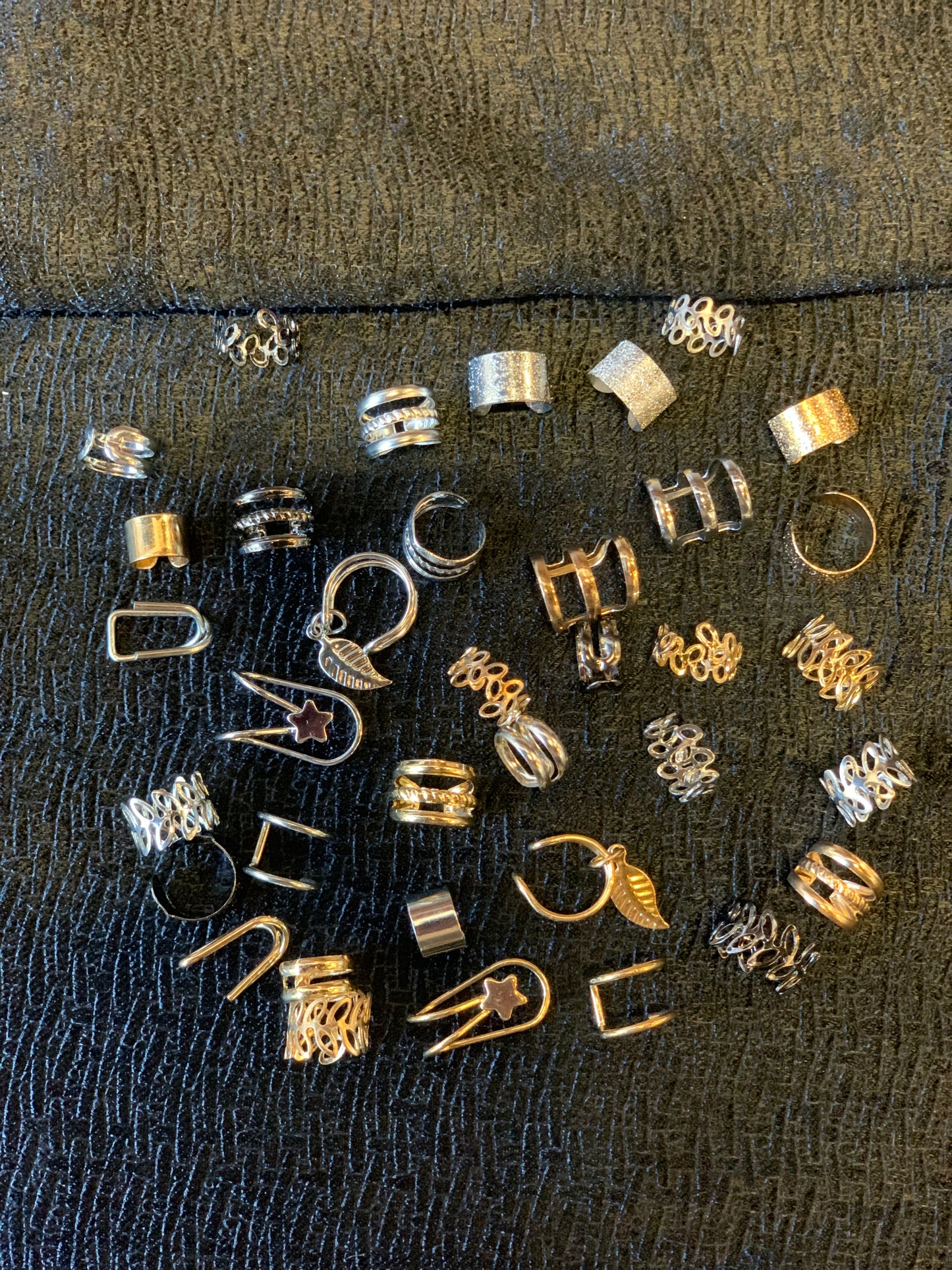 Silver and Gold Earring Cuffs