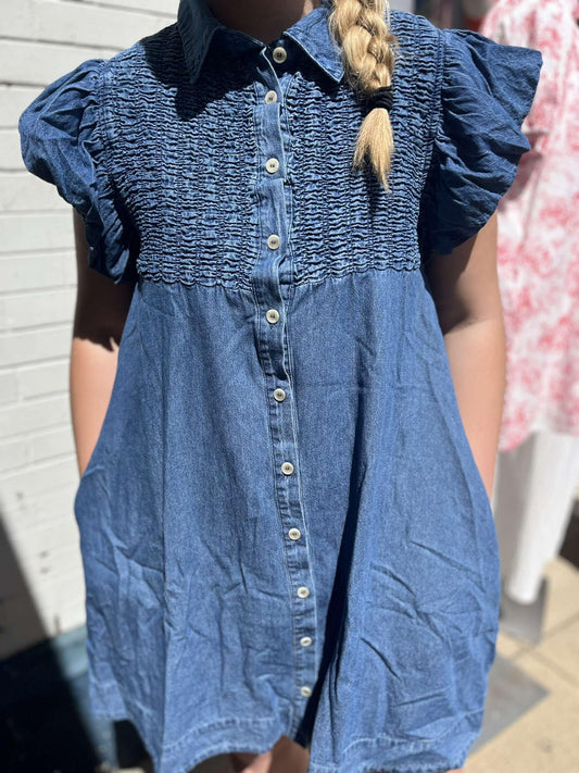 Day At The Races Denim Dress