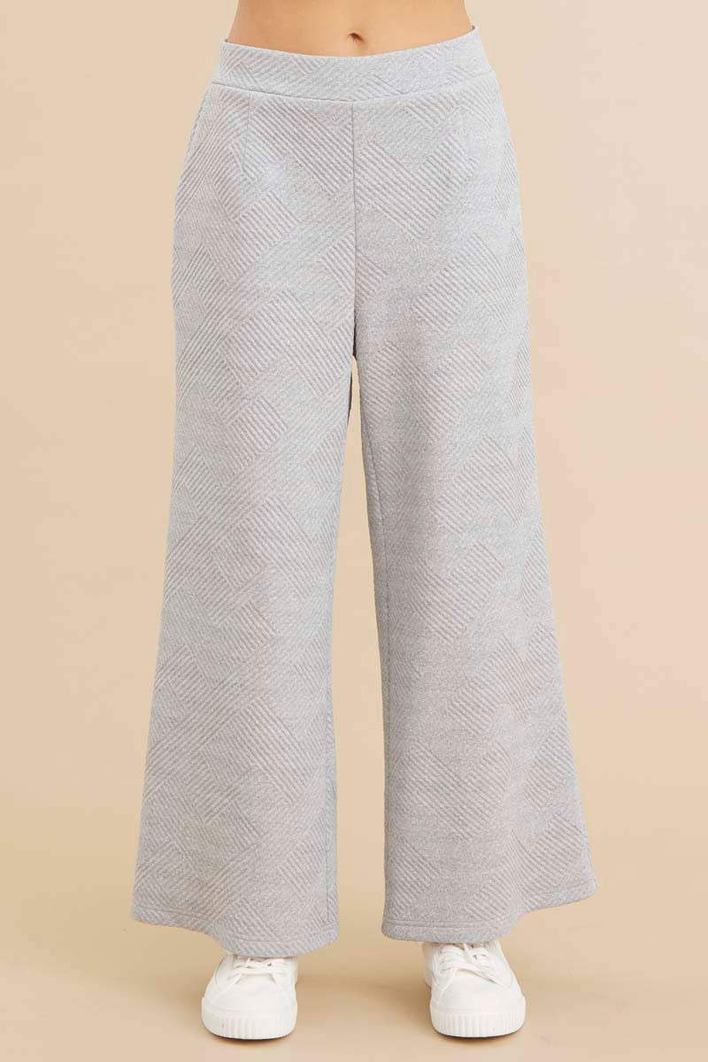 Textured Knit pants