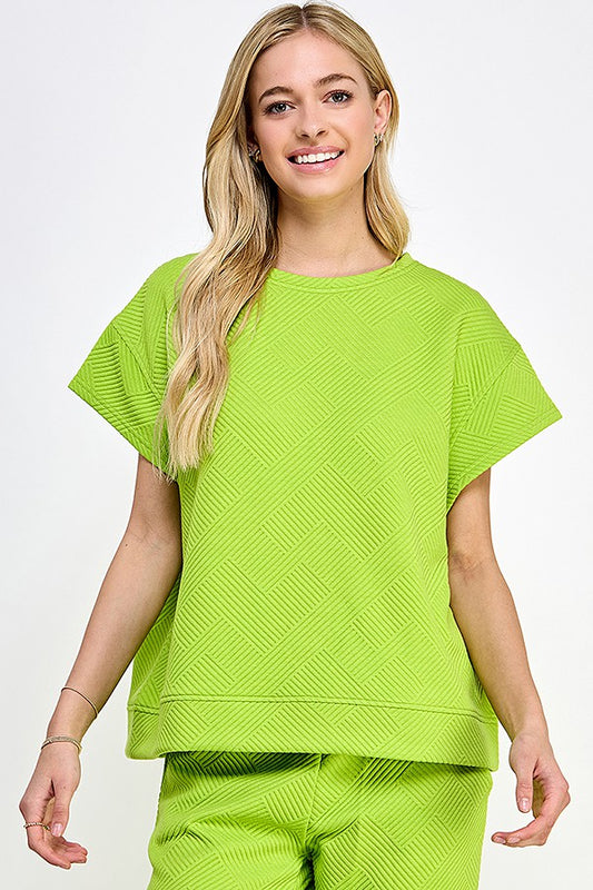 Lime Textured Top